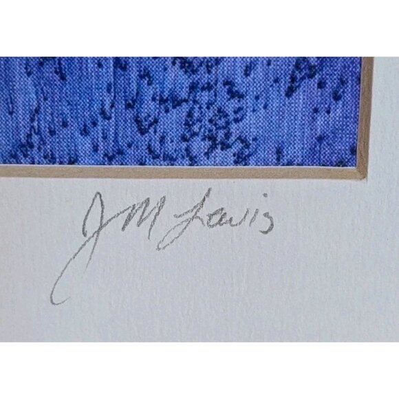 Signed Tropical Fish Art Print Jane Murray Lewis Framed Firedragon Rainbow 11x14 - Picture 3 of 16